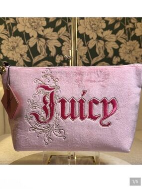 Juicy Couture Embroidered Cosmetic Bag